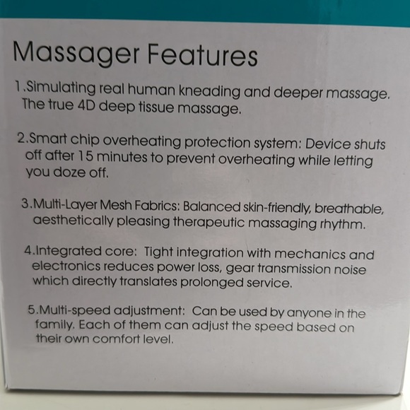 Mo chishle shiatsu back shoulder and neck massager with heat - Picture 3 of 5